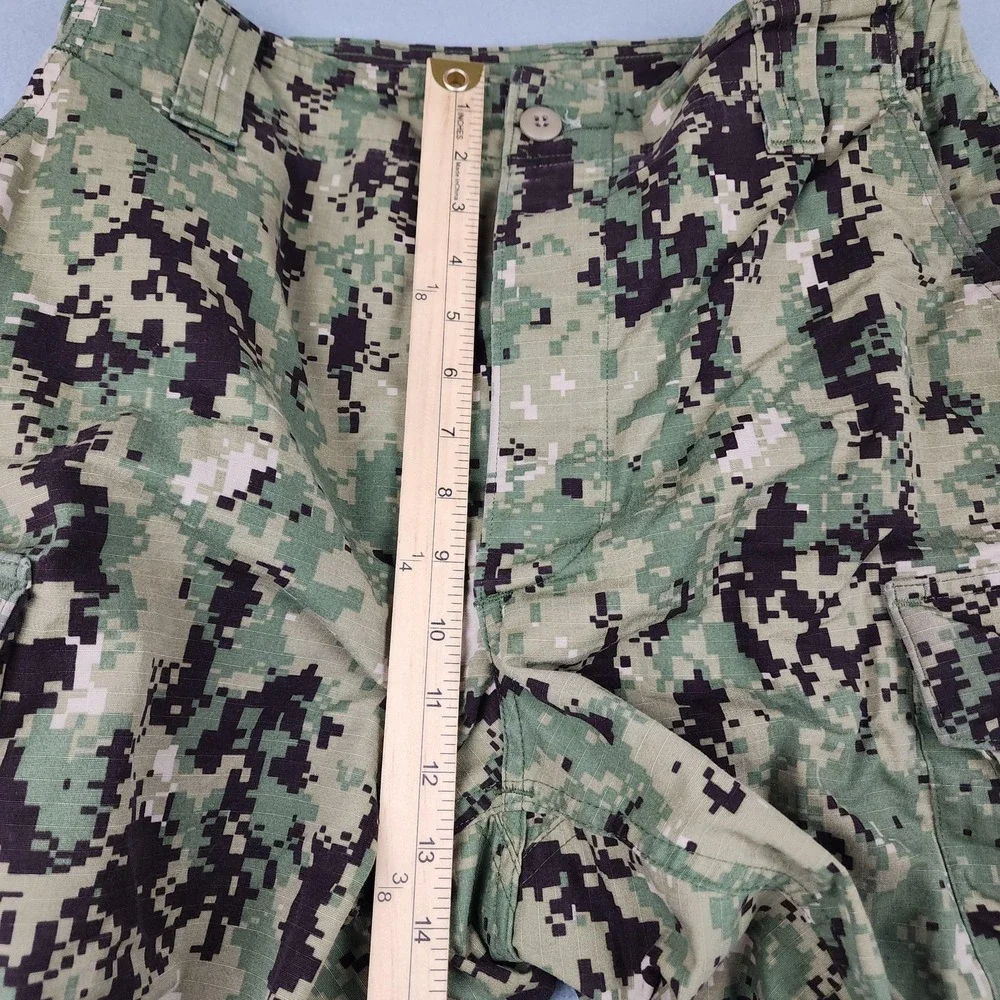 US Navy Seals Pants Mens Med Long 33x33 Green NWU Type III Camo Cargo Navy Work